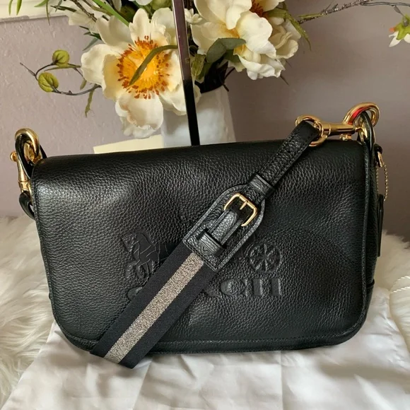 Coach Black Pebbled Leather Crossbody Bag - Picture 3 of 12